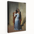 Romanticism Art: The Kiss - Historical Romantic Canvas Print