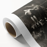 Modern Wall Art - Dramatic Boxing Match Scene | Monochrome Contemporary Print