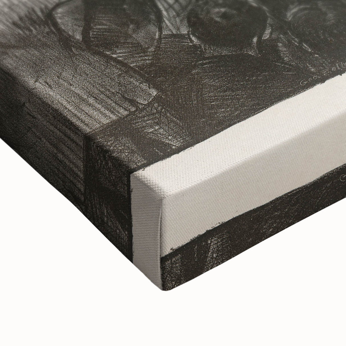Modern Wall Art - Dramatic Boxing Match Scene | Monochrome Contemporary Print