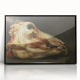 Romanticism Art: Skinned Ox Head - Goya's Historical Canvas Print