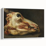 Romanticism Art: Skinned Ox Head - Goya's Historical Canvas Print