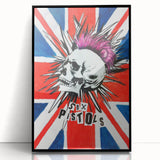 Retro Sex Pistols Poster - Vintage Punk Rock Wall Art