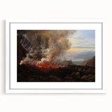 Romanticism Art: Eruption of Vesuvius - Historical Canvas Print