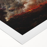Romanticism Art: Eruption of Vesuvius - Historical Canvas Print