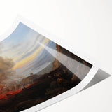 Romanticism Art: Eruption of Vesuvius - Historical Canvas Print