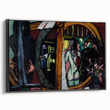 Modern Wall Art - Bold Abstract Studio Scene | Intense Artistic Decor