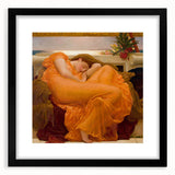"Romanticism Art: Flaming June - Historical Canvas Print Masterpiece"