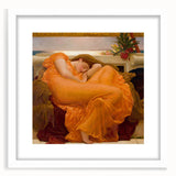 "Romanticism Art: Flaming June - Historical Canvas Print Masterpiece"