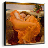 "Romanticism Art: Flaming June - Historical Canvas Print Masterpiece"