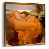 "Romanticism Art: Flaming June - Historical Canvas Print Masterpiece"