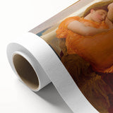 "Romanticism Art: Flaming June - Historical Canvas Print Masterpiece"