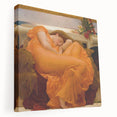 "Romanticism Art: Flaming June - Historical Canvas Print Masterpiece"