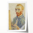 Vincent van Gogh Wall Art - Self-Portrait with Easel (1888)