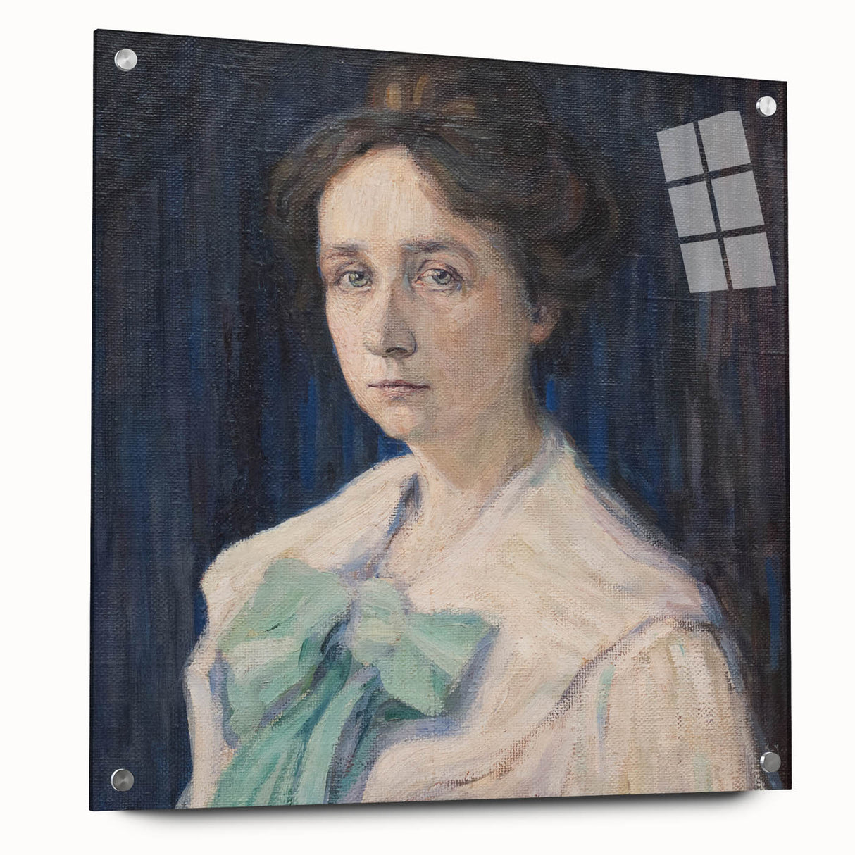 Classic Modern Portrait Art – Elegant Woman’s Portrait with Soft Tones