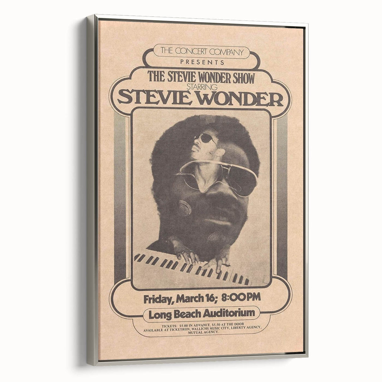 Stevie Wonder Retro Wall Art - Vintage Poster Art