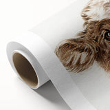 Romanticism Art: Head of a Cow - Historical Animal Sketch Canvas Print