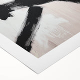 Abstract minimalist rolled canvas artwork showcasing soft pastel colors and geometric shapes, elegantly packaged in a durable cardboard tube for safe transport. Ideal for modern decor enthusiasts seeking a unique wall feature.