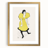 Toulouse-Lautrec Wall Art - Polaire on Stage in Yellow Dress