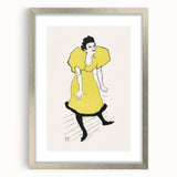 Toulouse-Lautrec Wall Art - Polaire on Stage in Yellow Dress