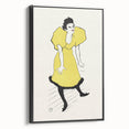 Toulouse-Lautrec Wall Art - Polaire on Stage in Yellow Dress