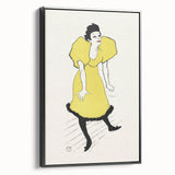 Toulouse-Lautrec Wall Art - Polaire on Stage in Yellow Dress