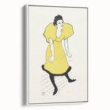 Toulouse-Lautrec Wall Art - Polaire on Stage in Yellow Dress