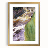 Romanticism Art: Rushing Water - Vibrant Landscape Canvas Print