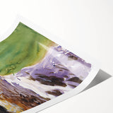 Romanticism Art: Rushing Water - Vibrant Landscape Canvas Print