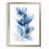 Minimalist silver-framed artwork featuring an abstract design with a white mat, ideal for modern home decor. Perfect for adding elegance to living spaces or offices.
