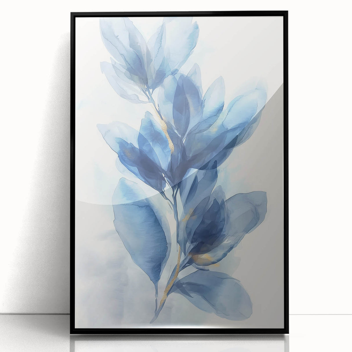 Framed minimalist abstract acrylic art piece showcasing a sleek black design, perfect for modern decor. Ideal for enhancing contemporary interiors and adding elegance to any space.