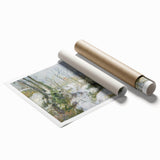 Impressionist Art – Vibrant Garden with Blossoming Flowers