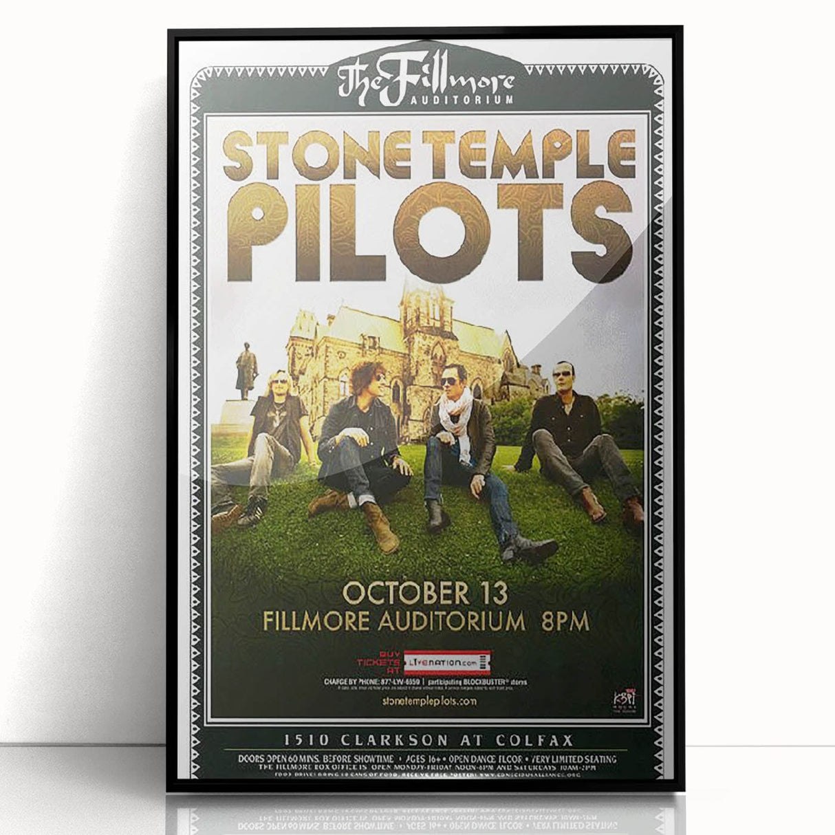 Stone Temple Pilots Fillmore Auditorium Poster – Vintage Rock Art