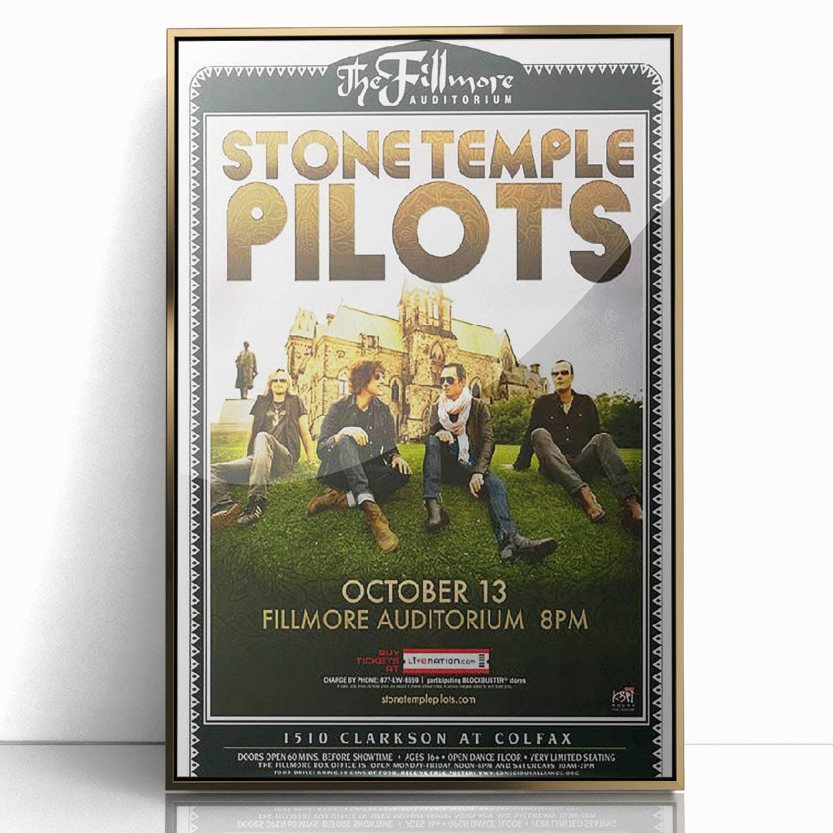 Stone Temple Pilots Fillmore Auditorium Poster – Vintage Rock Art