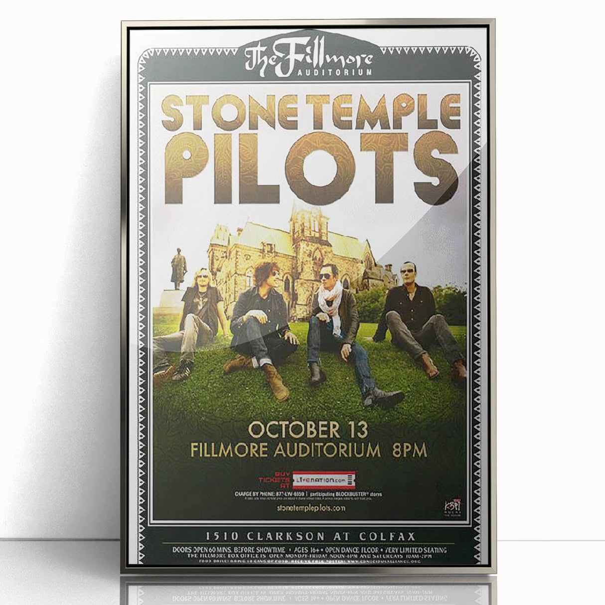 Stone Temple Pilots Fillmore Auditorium Poster – Vintage Rock Art
