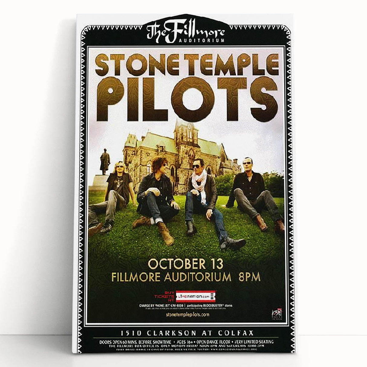 Stone Temple Pilots Fillmore Auditorium Poster – Vintage Rock Art