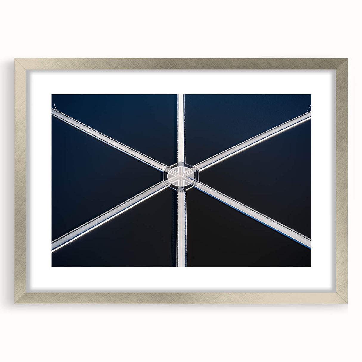 Symmetry in Motion – Dynamic Aerial Abstract Urban Wall Art