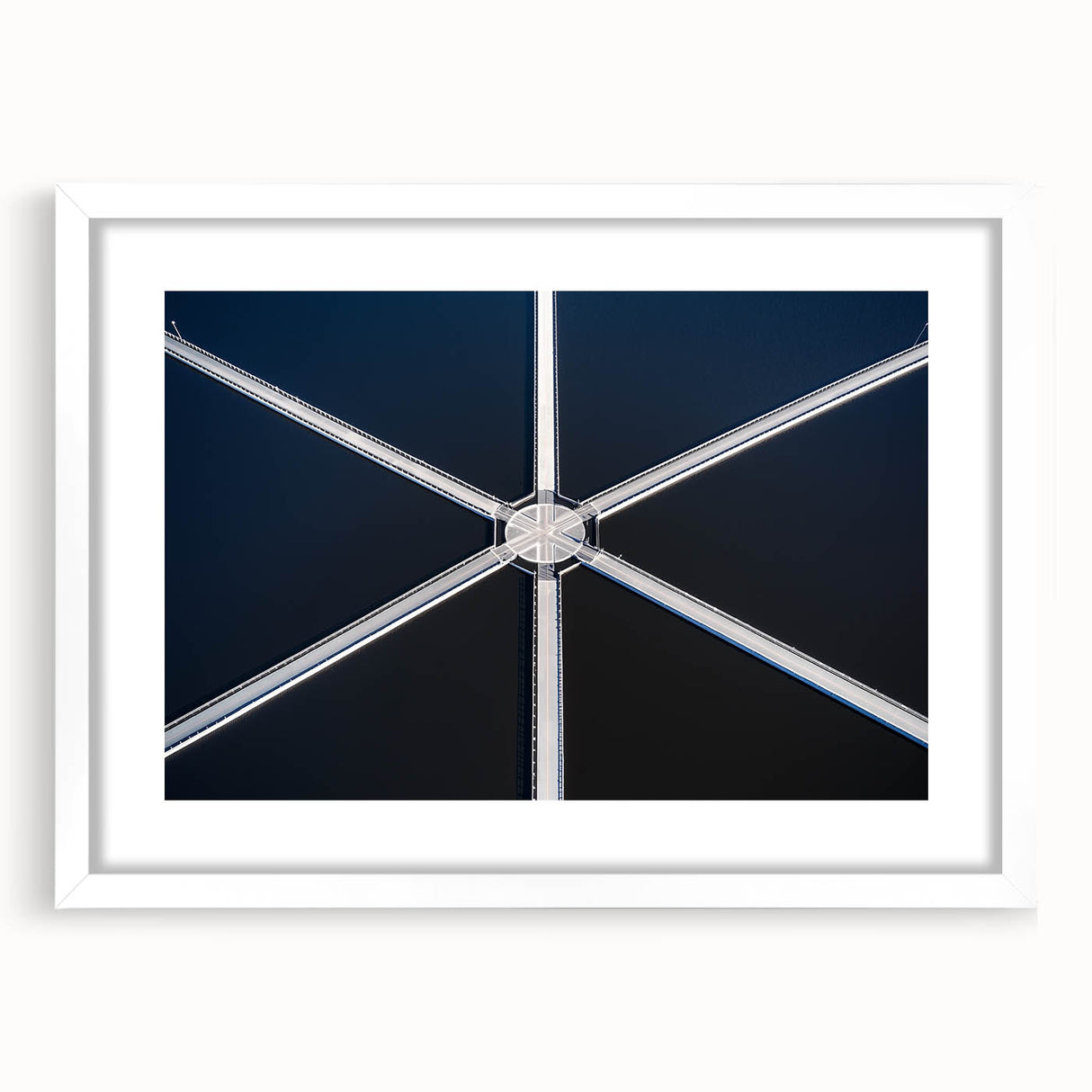 Symmetry in Motion – Dynamic Aerial Abstract Urban Wall Art