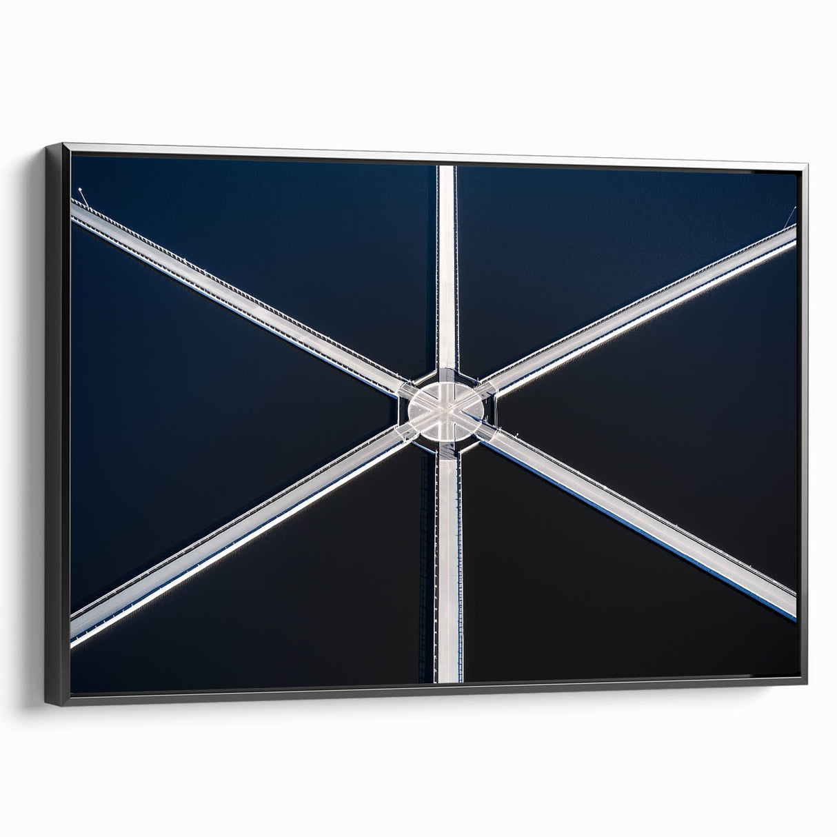 Symmetry in Motion – Dynamic Aerial Abstract Urban Wall Art