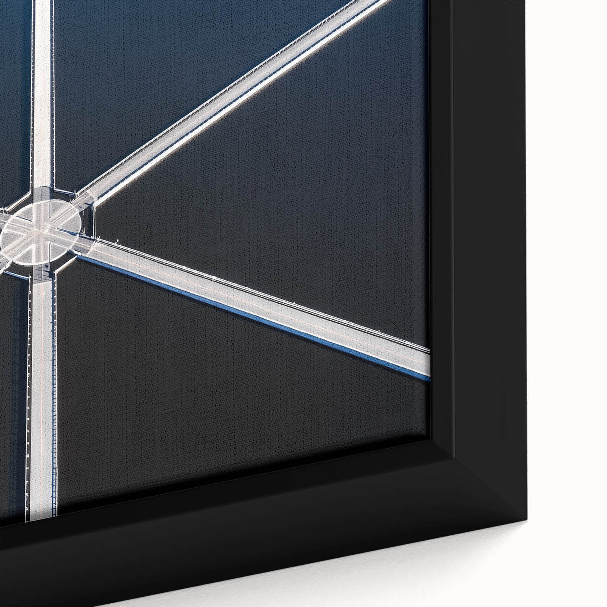Symmetry in Motion – Dynamic Aerial Abstract Urban Wall Art