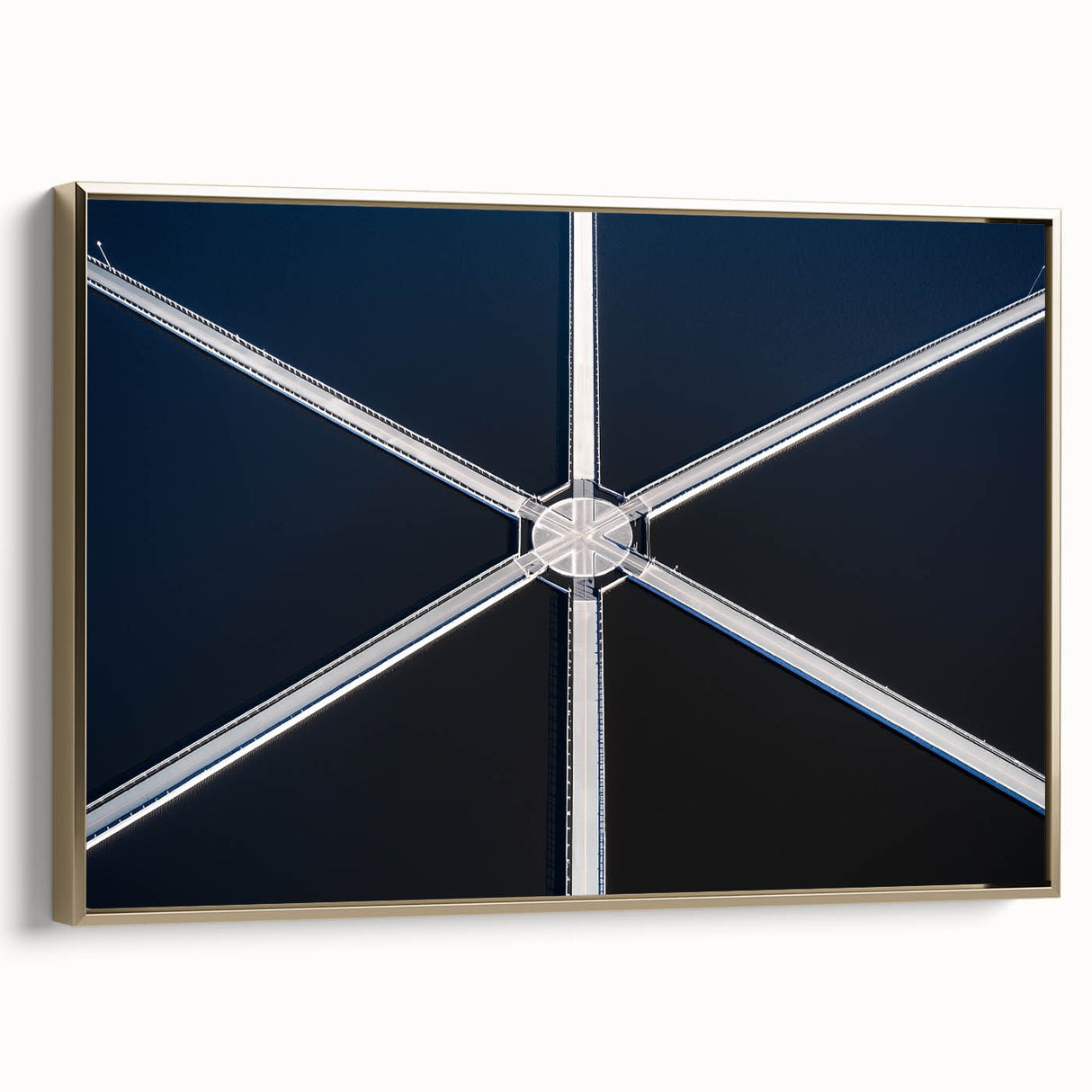 Symmetry in Motion – Dynamic Aerial Abstract Urban Wall Art