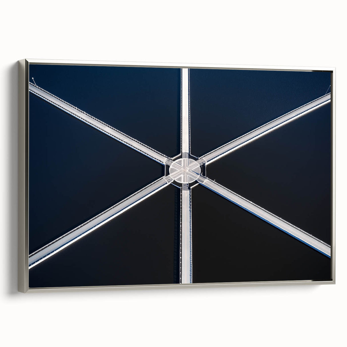 Symmetry in Motion – Dynamic Aerial Abstract Urban Wall Art