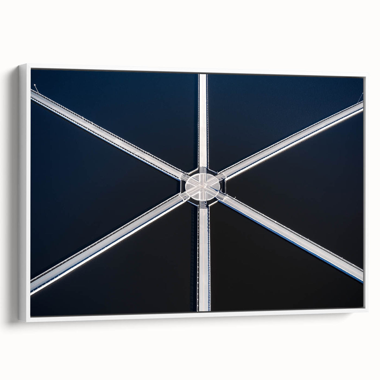 Symmetry in Motion – Dynamic Aerial Abstract Urban Wall Art