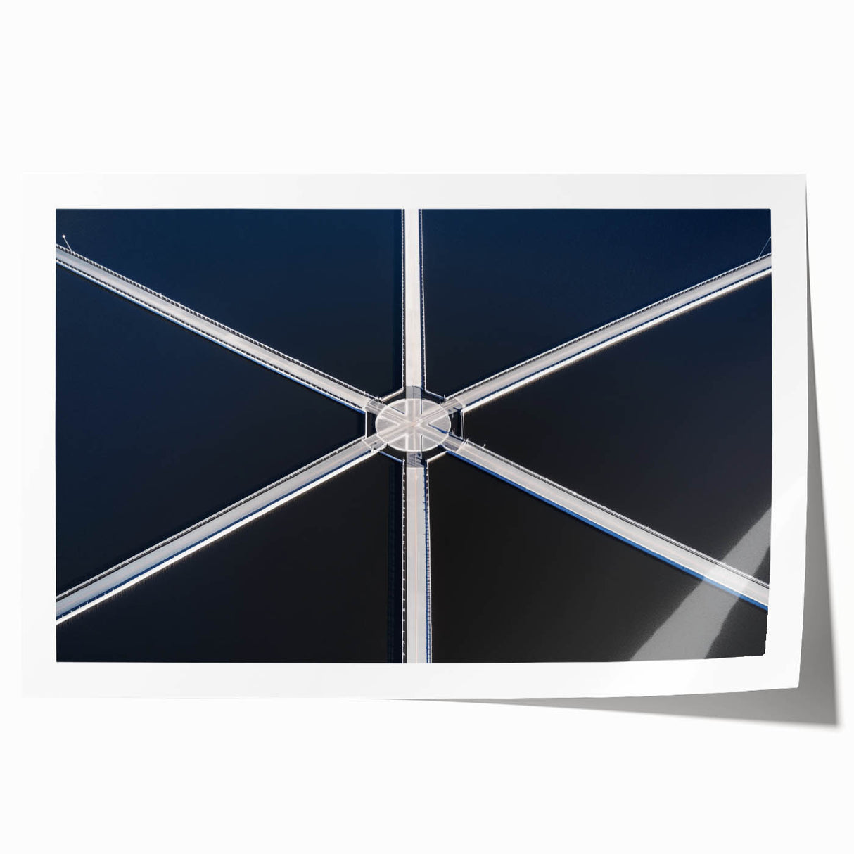 Symmetry in Motion – Dynamic Aerial Abstract Urban Wall Art