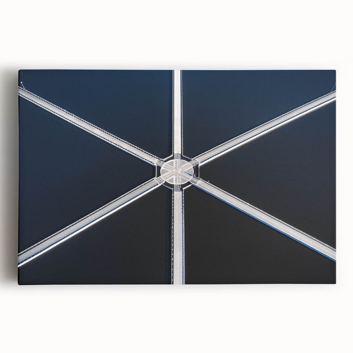 Symmetry in Motion – Dynamic Aerial Abstract Urban Wall Art