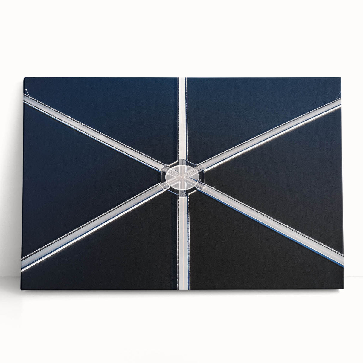Symmetry in Motion – Dynamic Aerial Abstract Urban Wall Art