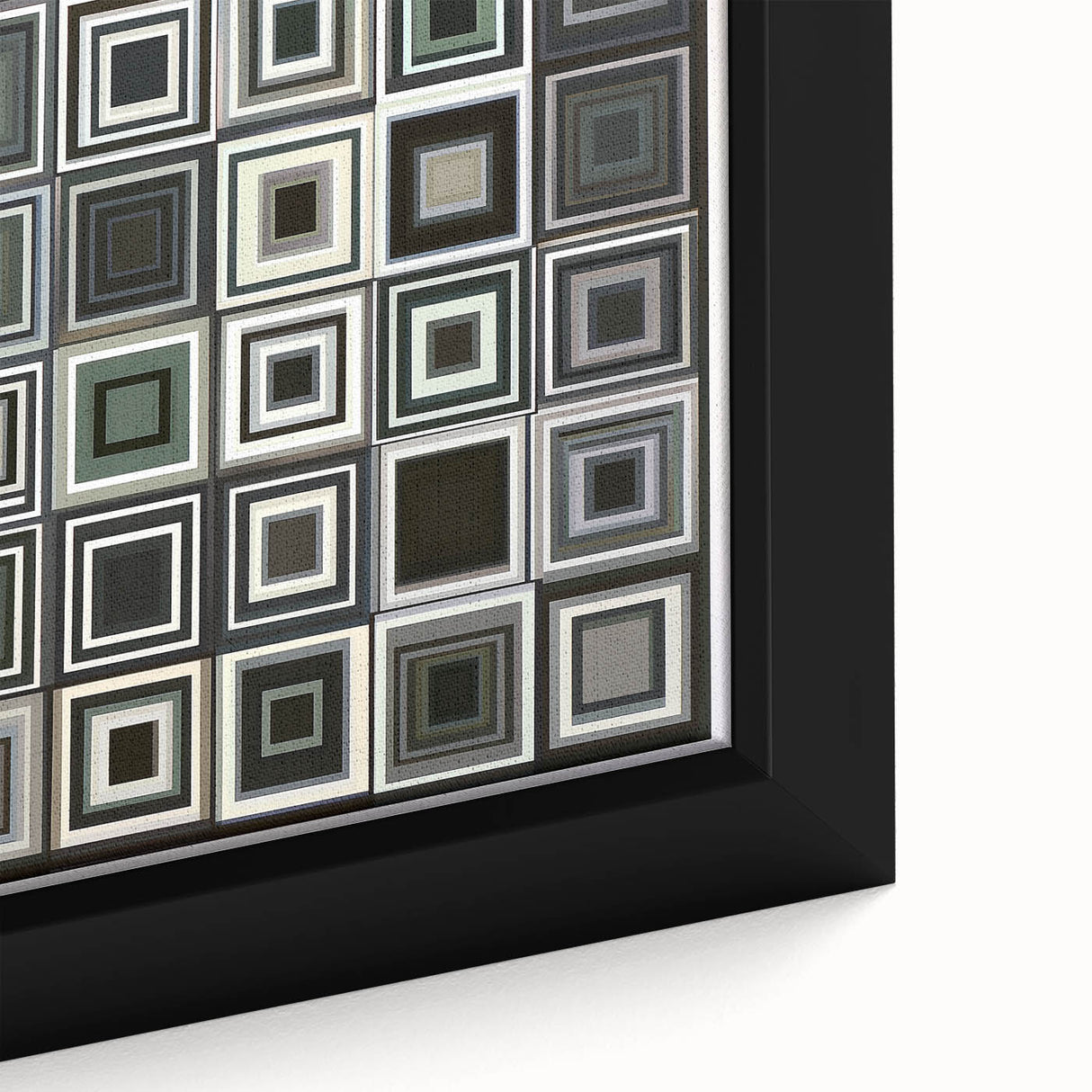 Black and Gray Geometric Wall Art – Modern Abstract Canvas