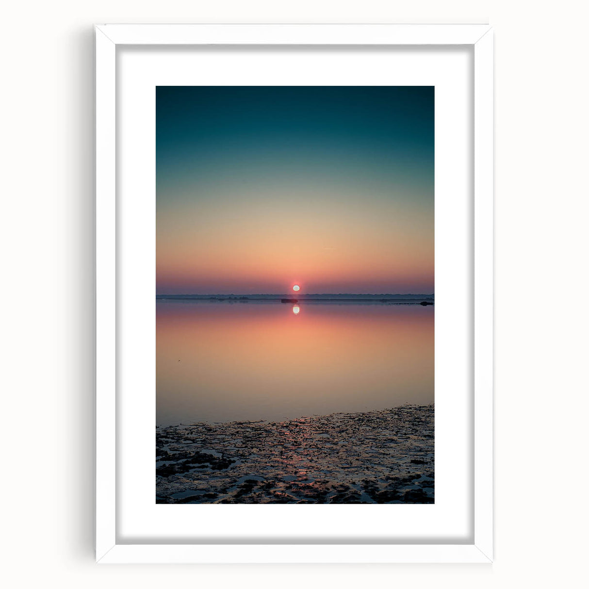Serene Sunset Office Wall Art - Tranquil Corporate Canvas Print