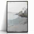 Framed abstract architecture wall art showcasing a black and white geometric design, adding a modern touch to interior decor. Perfect for minimalist aesthetics.