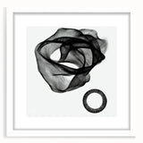Abstract geometric frame design in a white matte finish, showcasing a modern aesthetic suitable for gallery walls or contemporary decor. The frame features clean lines and a minimalist style, enhancing any art piece or photograph displayed within it.