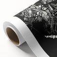 Bold Expressionist Portrait - Abstract Black and White Canvas Print